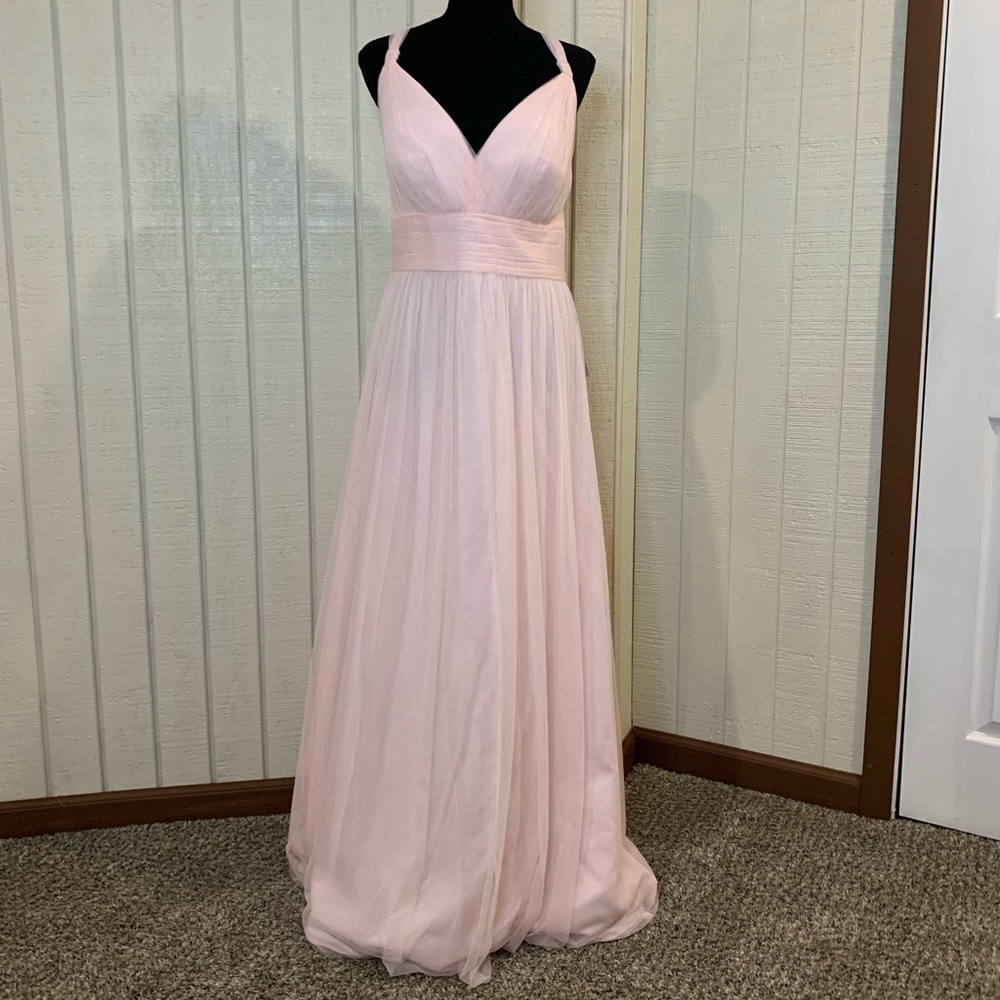 Wtoo 244 Convertible Neckline Bridesmaid Dress, size 14. New with tags.